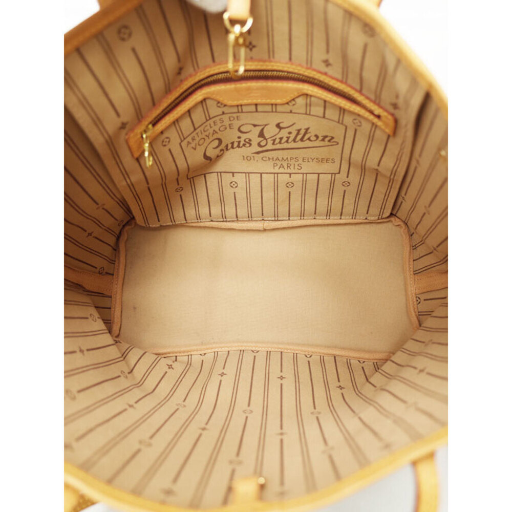 Louis Vuitton Monogram Leather Brown Neverfull Tote Bag - Picture 3 of 8